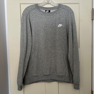 Nike Women’s Heather Gray Crewneck Sweater